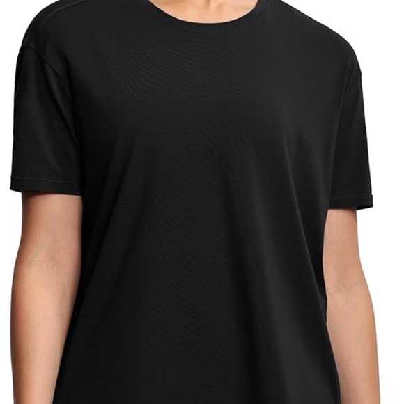 NWT THE GYM PEOPLE Women's Short Sleeve Workout Loose Fit Tee Black Medium - Picture 4 of 9